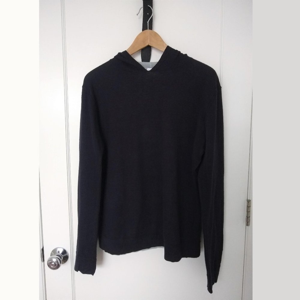Armani Navy Hooded Sweater (Medium)